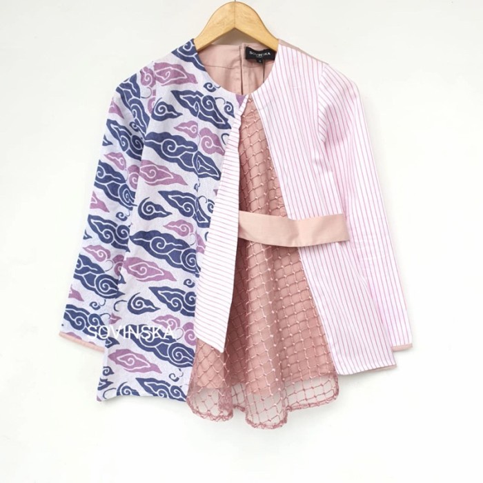 Atasan Batik M 33 Dusty Pink - Dusty Pink, S