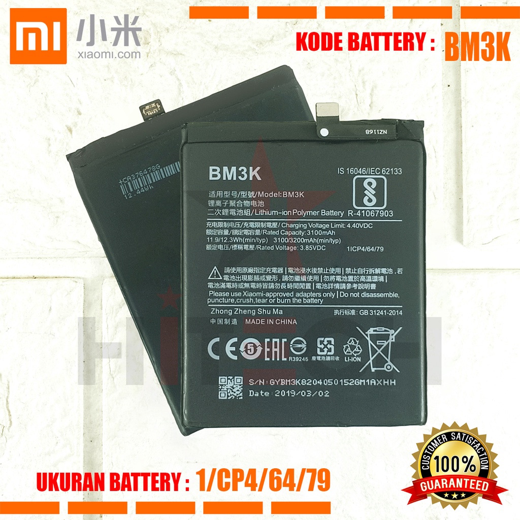 Baterai Batre Battery Original Xiaomi BM3K Mi Mix 3