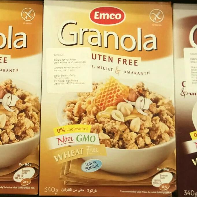 

best seller] Emco granola gluten free Honey & Nuts 340 gr