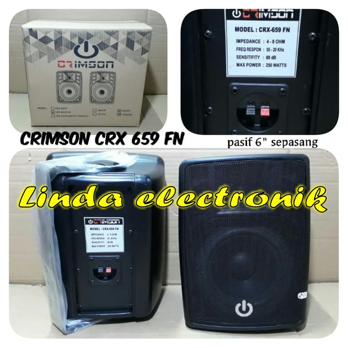 Speaker Box CRIMSON CRX-659 FN speaker Box 6"/set,(box speaker pasif)
