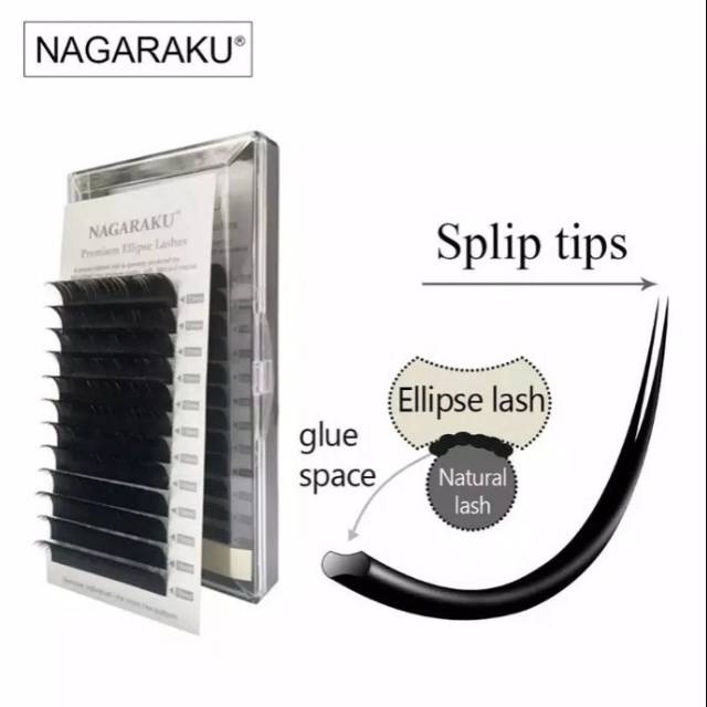 Nagaraku ellipse eyelash extension bulumata