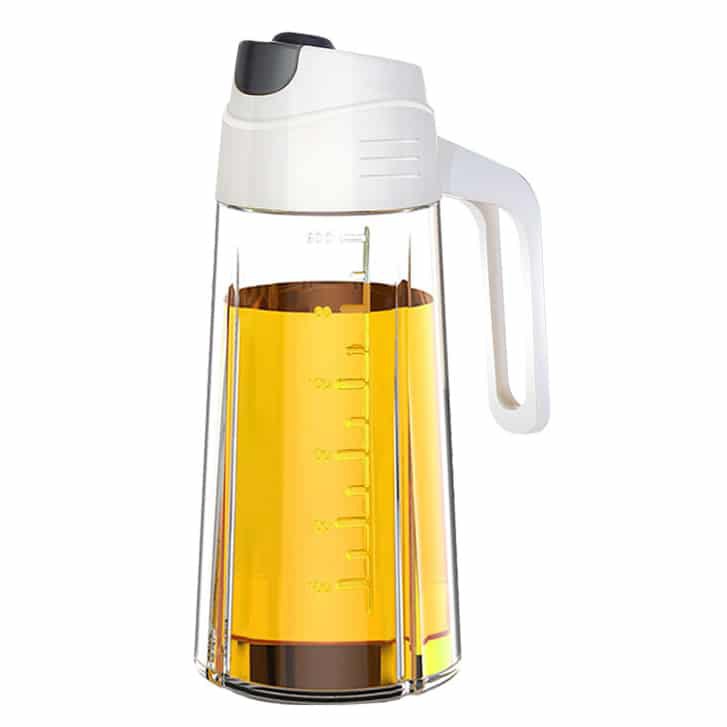 Botol Minyak Goreng / Botol Kecap Cuka Sauce Automatic Lid Glass Oil Bottle[qtop]