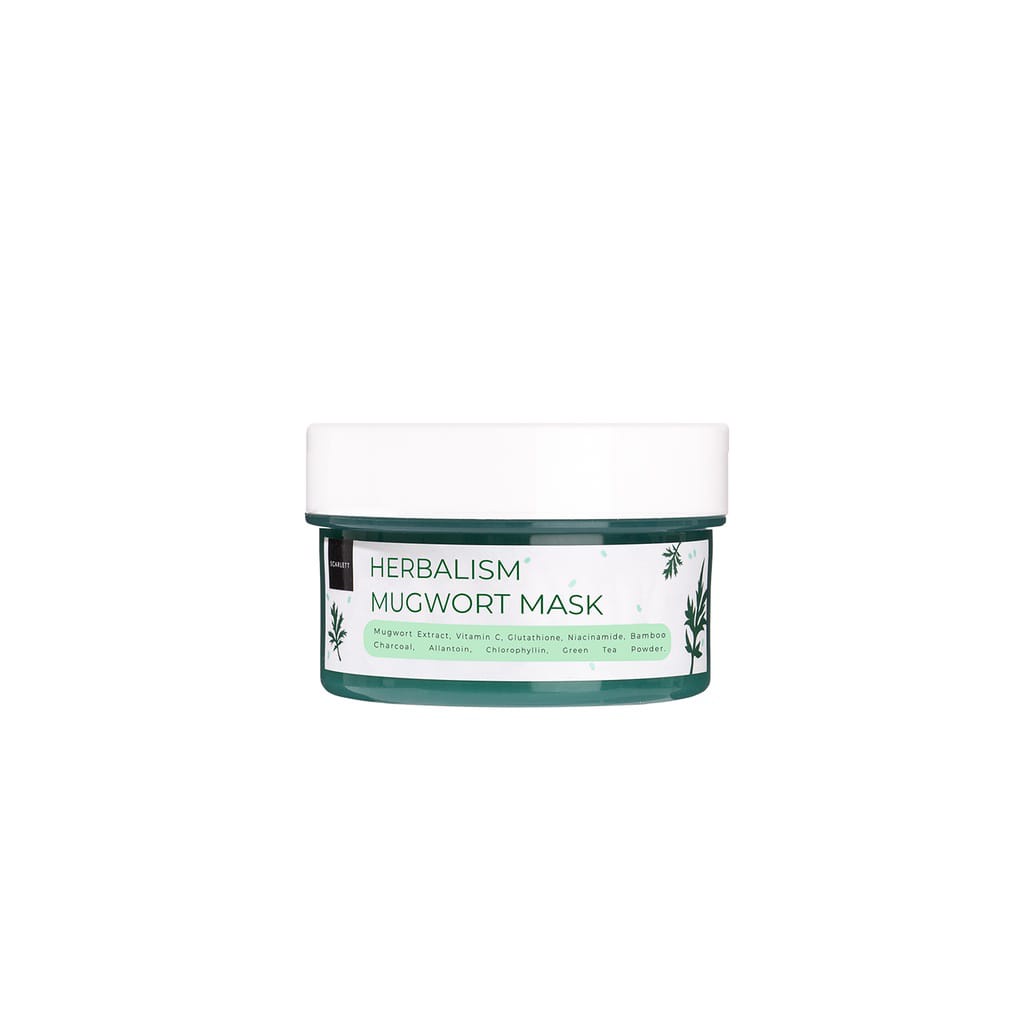 Scarlett Herbalism Mugwort Mask scarlet masker wajah skincare scarlett terbaru paket skincare scarle