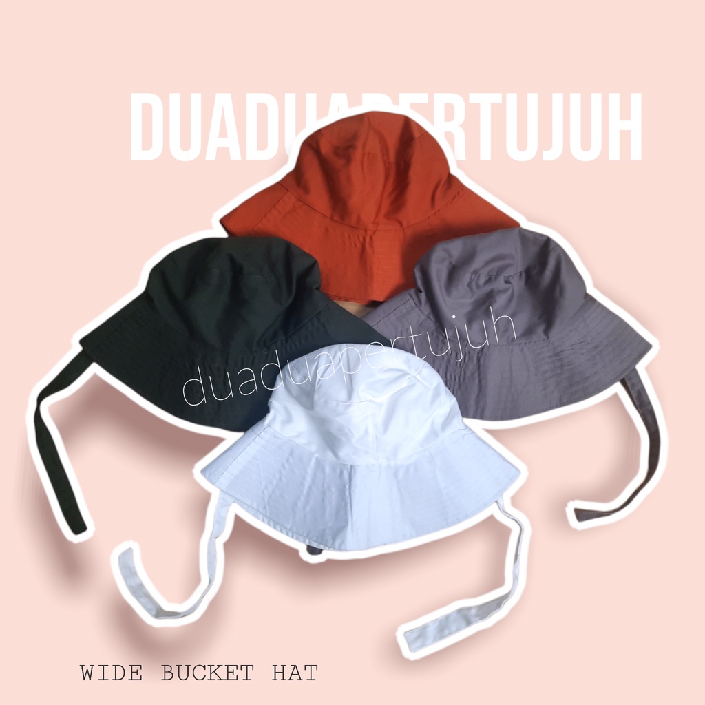 BUCKET WIDE BUCKET LEBAR WANITA PRIA BUCKET TALI BUCKET WIDE TALI