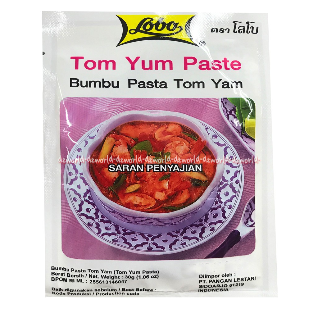 Lobo Tom Yum Paste 30gr Bumbu Pasta Tom Yam Instan Praktis Bumbu Masak