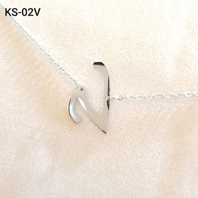 Kalung inisial huruf A-Z Titanium anti karat/kalung alfabet wanita/kalung wanita titanium