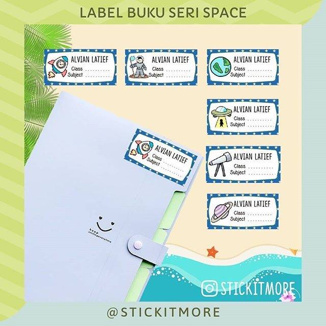

Label Buku Space