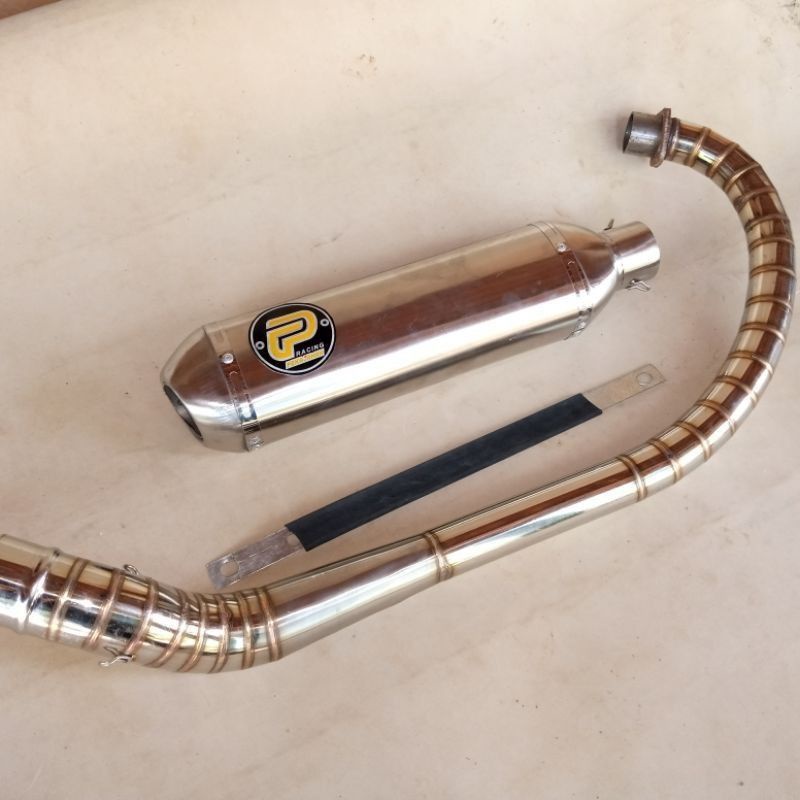 knalpot racing pekajaman kapsul leher cacing tiger cb scorpio