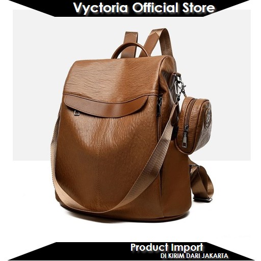 (COD) Vyctoria VOS1064 Tas Ransel Wanita Import Backpack Stylish Promo JT1064 LT1430 1064 1430