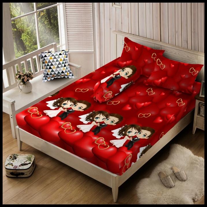 Sprei Diva Linen - Tinggi 30Cm - Happy Wedding - 160X200 (Queen)