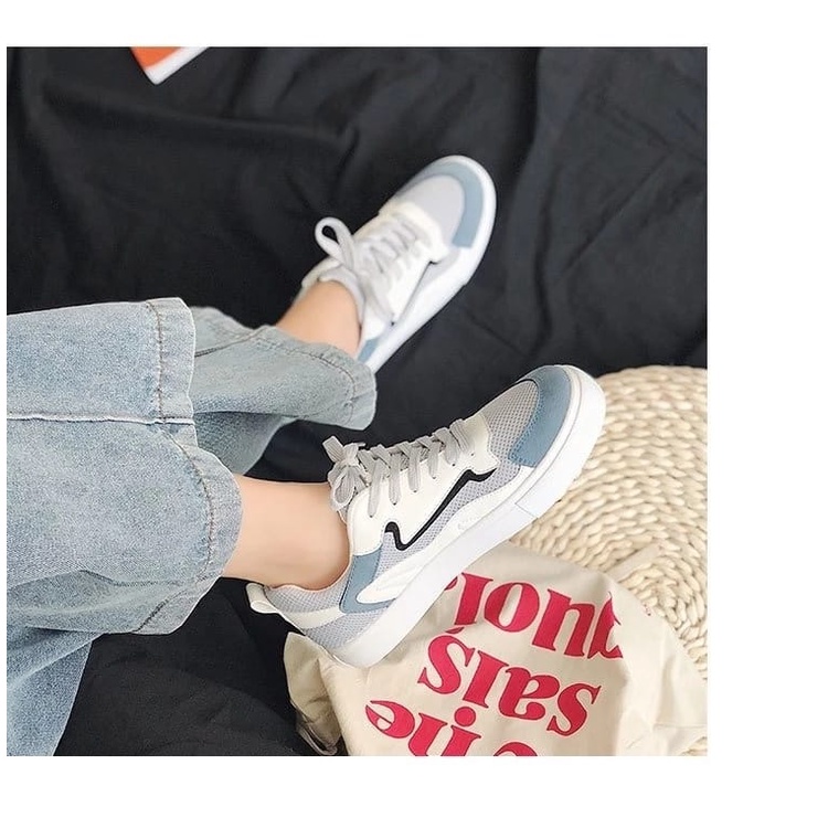 Sepatu Sneakers Cewek Casual Kets Fashion Kasual Wanita Cewek Perempuan Korea Dewasa Putih Terbaru Klasik Kekinian Premium Murah-5