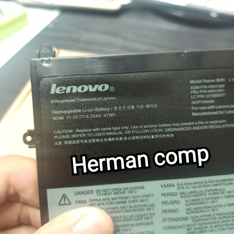 Baterai Lenovo Original L11N3P21 L11S3P51 45N1089 45N1090 N451088 45N1091