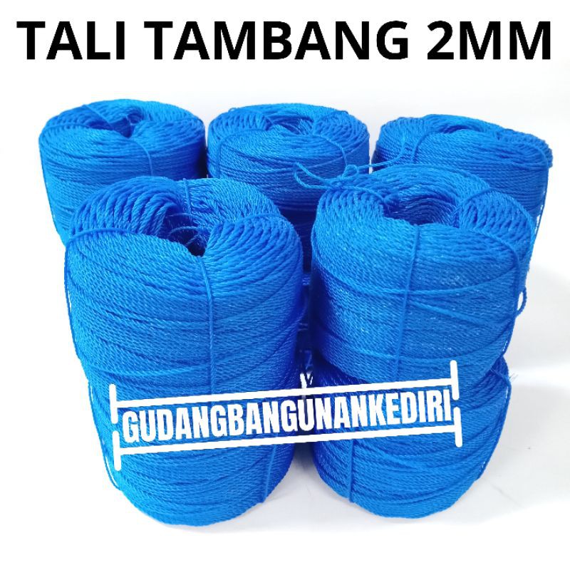 [TERLENGKAP] Tali tambang 2mm / tambang PE 2 mm cap / tali tampar 2mm cap roda ikan +/- 150 METER