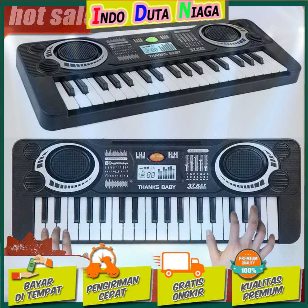 IDN TECH - JinLeZhi Organ Piano Anak Musical Keyboard 37 Keys - PD880