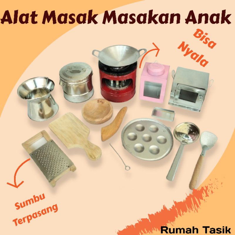 Mainan Masak Masakan Paket Kumplit Silver