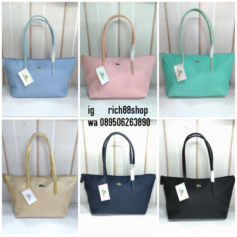 Tas wanita Tote bag Lacoste No Furing Import Premium Quality