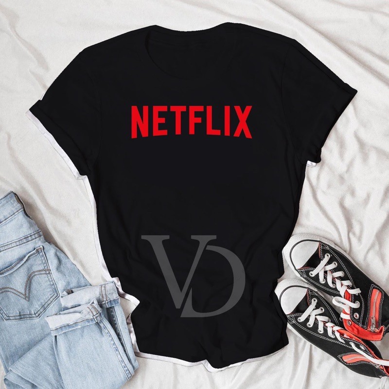 kaos unisex / baju netflix / kaos netflix / baju jumbo big size / kaos murah korea