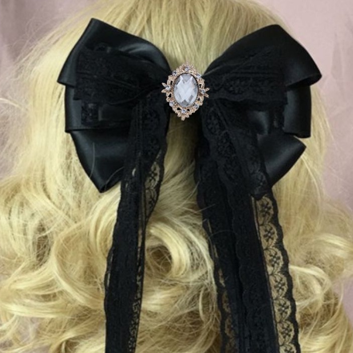 pita aplikasi dekorasi korean ribbon brooch // pita kado // pita hamper