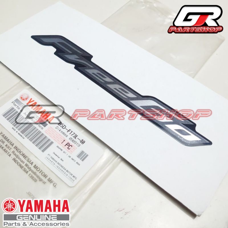 LIST EMBLEM BODY B5D-40 FREEGO HITAM ORIGINAL YAMAHA GRAPHIC STIKER STICKER STRIPING FREGO FREE GO KIRI KANAN ORI YGP