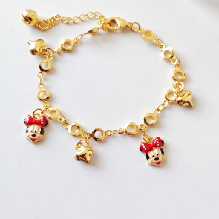 Top Produk.. Gelang Tangan rantai Anak Coco Melon Unicron Xuping Asli Lapis Emas 18k