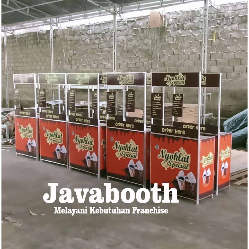 Booth Portable / Gerobak  Lipat / 100x85x40cm Jumbo Bahan Alumunium Model Lipat