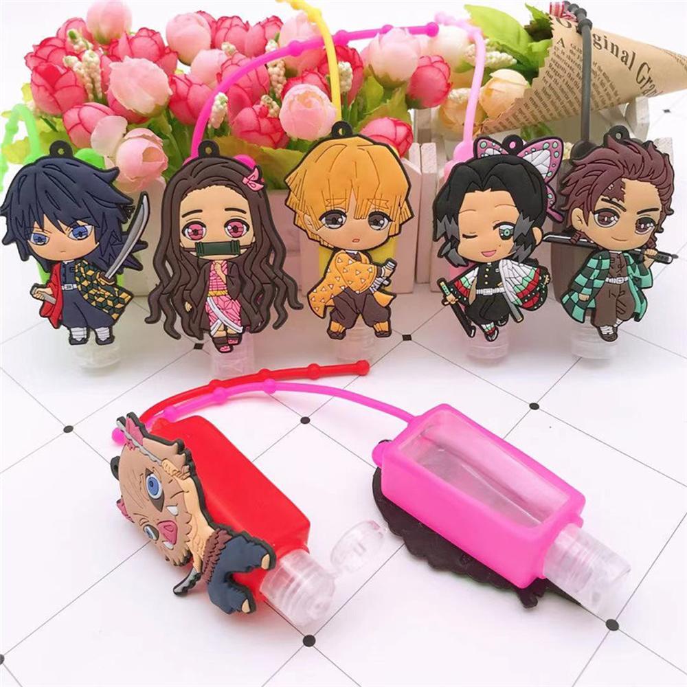 [Elegan] Anime Botol Isi Ulang Portable Silikon Travel Kamar Mandi Shampoo Shower Gel Dispenser Sabun