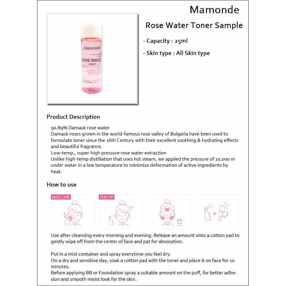 Mamonde Rose Water Toner mini