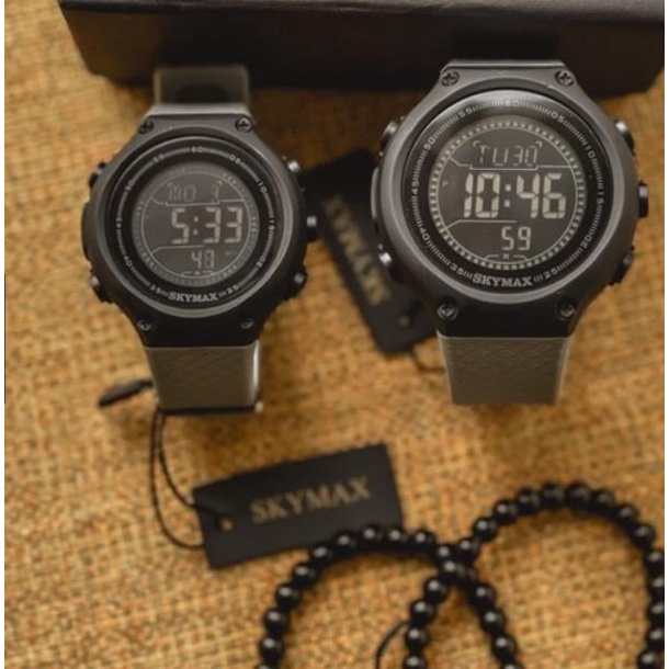 Jam Tangan Skymax Couple Original Anti Air Standart Militer bisa dibawa berenang