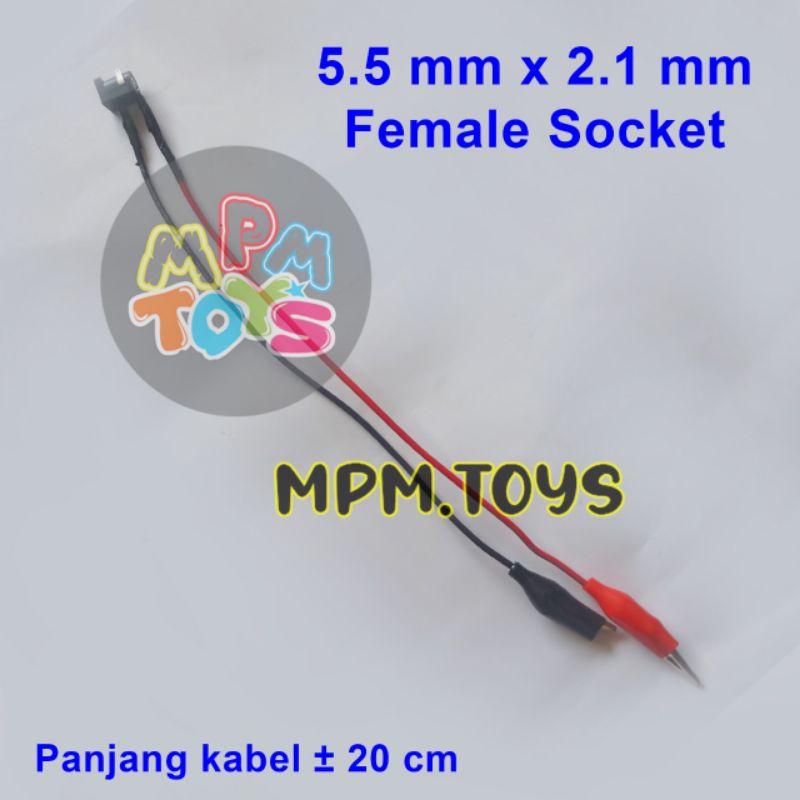 Kabel Charger eksternal set cas luar mobil motor aki MPMToys colokan cas mobil aki colokan motor aki