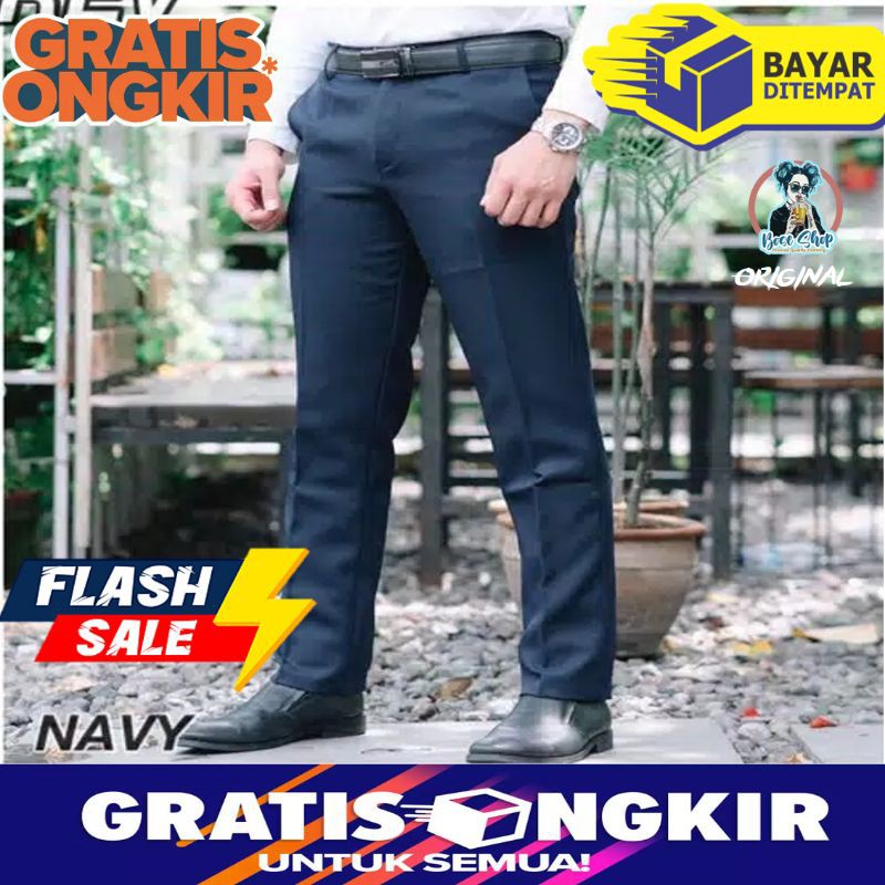 Celana Kerja Kantor Pria Original Full Woll ! Review Artis