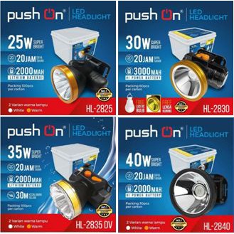 Senter kepala 20w, 30w, 35w, 40w push on