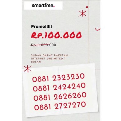 Nomor Hp cantik smartfren