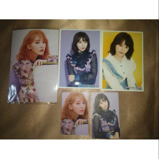 iz*one sakura bundling photocard raw photo
