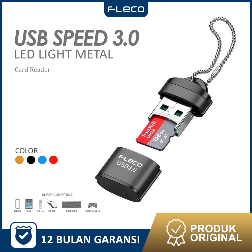 Adapter  Card Reader USB Micro SD USB-C OTG CR-22 FLECO