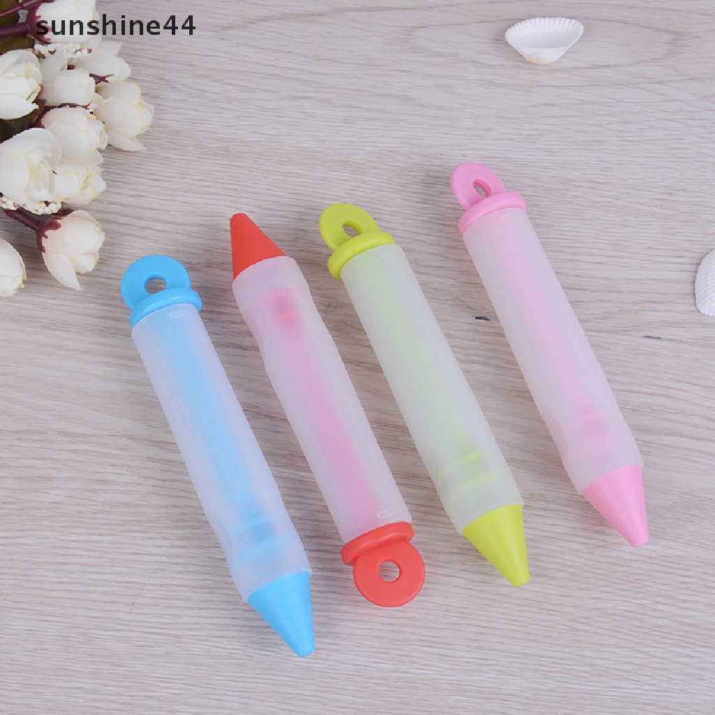 Sunshine Pen Icing Piping Bahan Silikon Untuk Dekorasi Kue / Coklat  .