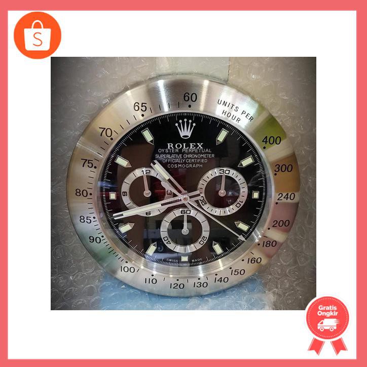 Jam Dinding Rolex Daytona Cosmograph Black Dial