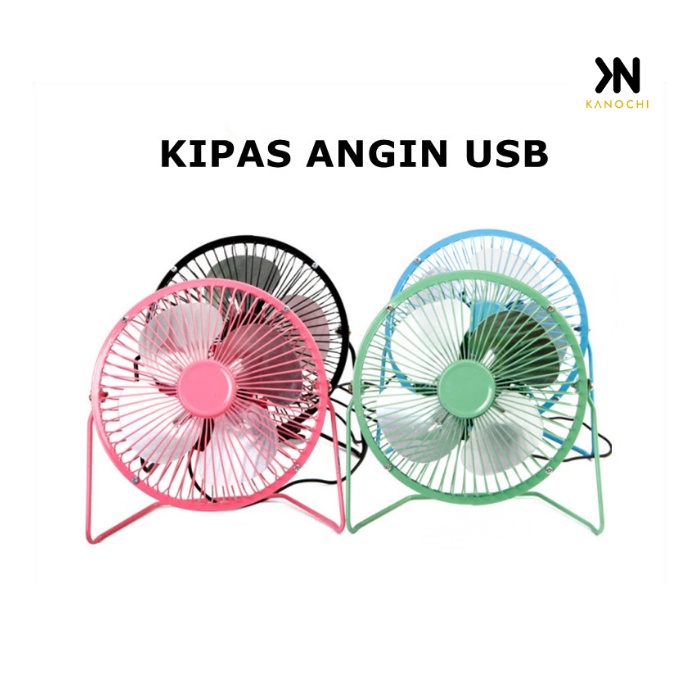 Kipas Angin USB Bahan Besi USB Mini Fan Merek Yazuho A18