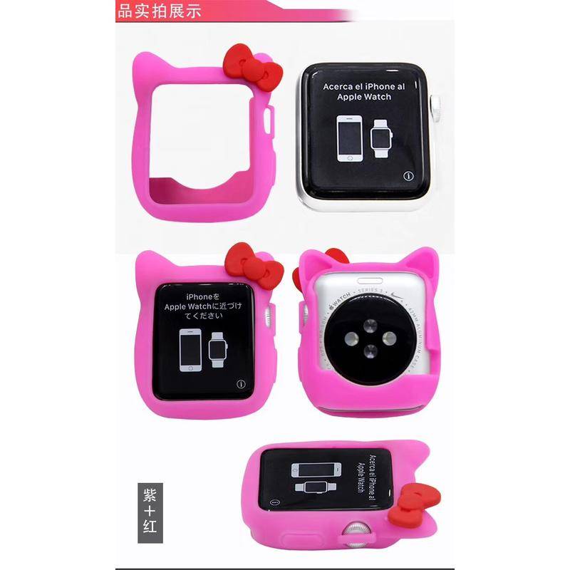 Soft Case Silikon Motif Kartun Untuk Apple Watch Seri 6 4 3 2 1 5 40MM 44MM 38MM 42MM