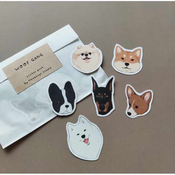 

Woof Gang Sticker Pack - waterproof vinyl sticker