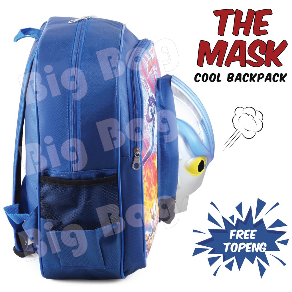 Tas Ransel Anak Laki Laki Karakter - THE MASK - COOL BACKPACK + FREE TOPENG