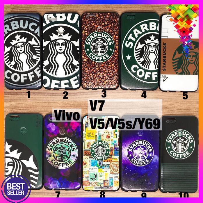 Case fullprint Starbucks series Vivo V7 V5 V5s
