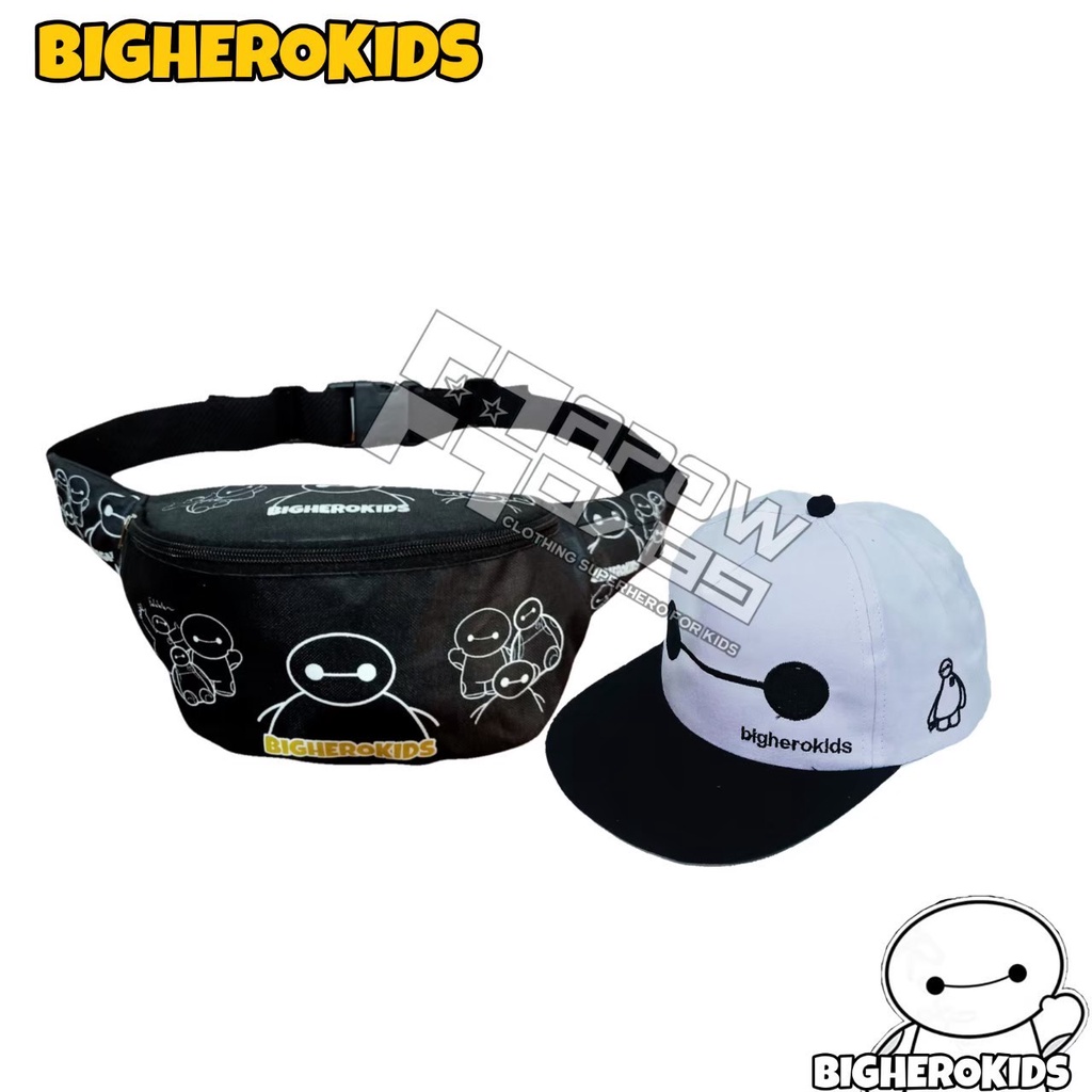 Sahabat Paket Big Hero WaistBag dan Topi Anak Cowok Laki