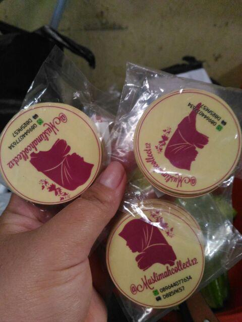 Stiker Transparan Diameter 5 Cm