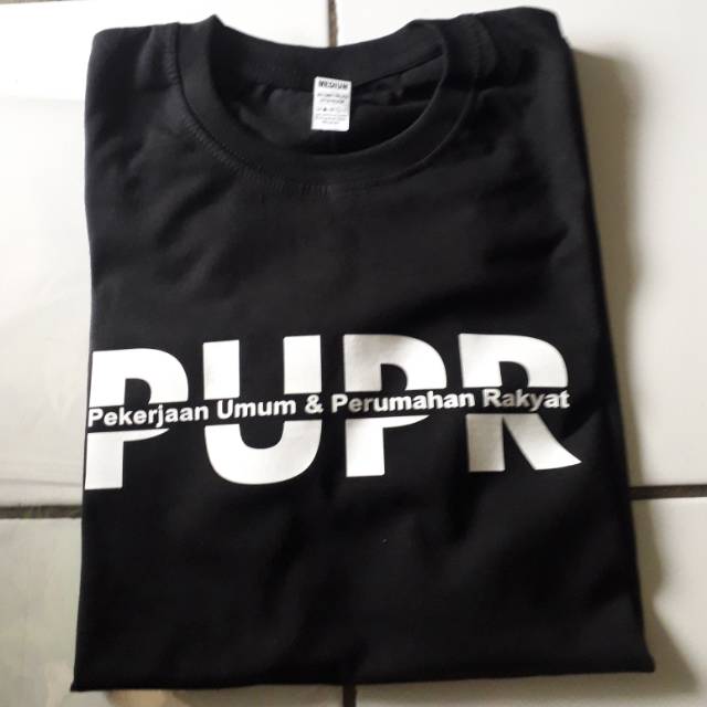 Baju T-Shirt Kaos "PUPR Pekerjaan Umum & Perumahan Rakyat