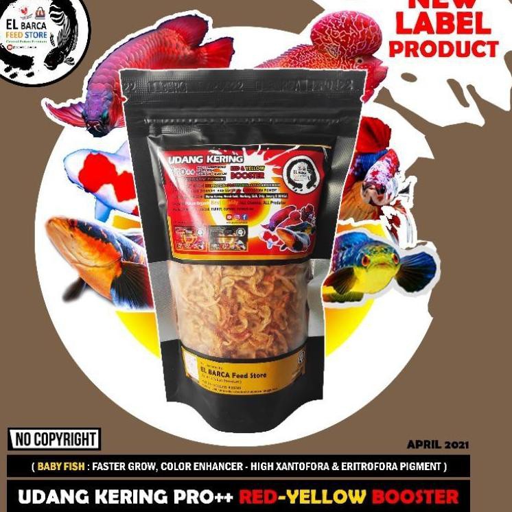 Diskon sg Udang Kering Pro ++ El Barca Feed Pakan Ikan Channa Chana Cana Elbarca RH SQK