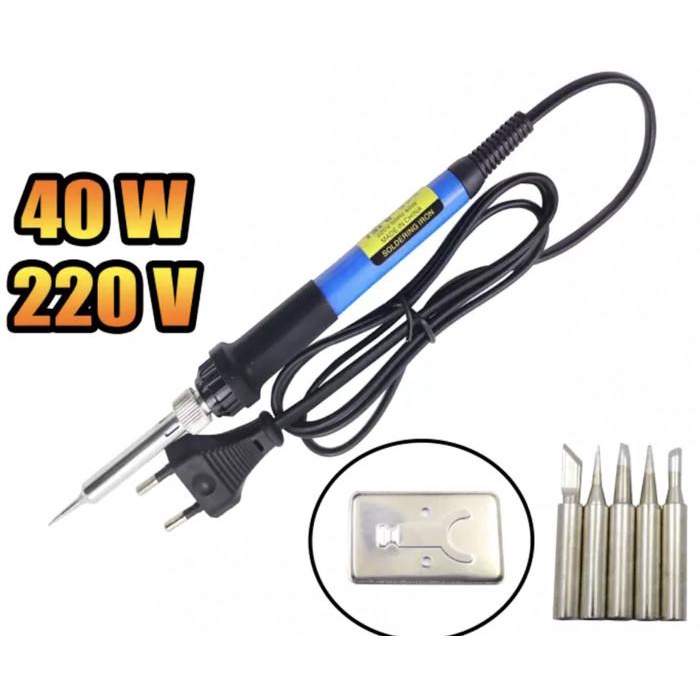 Solli | Solder Tangan / Solder Listrik Tni-U Tu-093 40W Free 1 Set Mata Solder