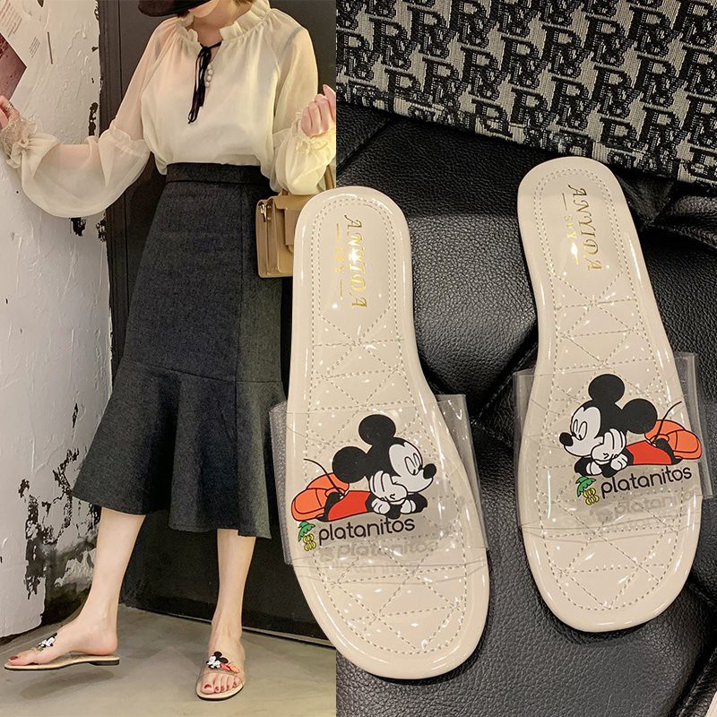 IDN 08 SANDAL WANITA FLIP FLOP MICKEY