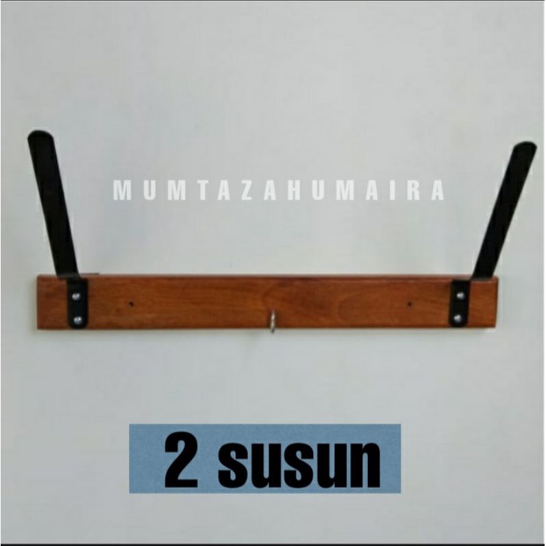 Gantungan Helm dinding Rak Helm susun 4