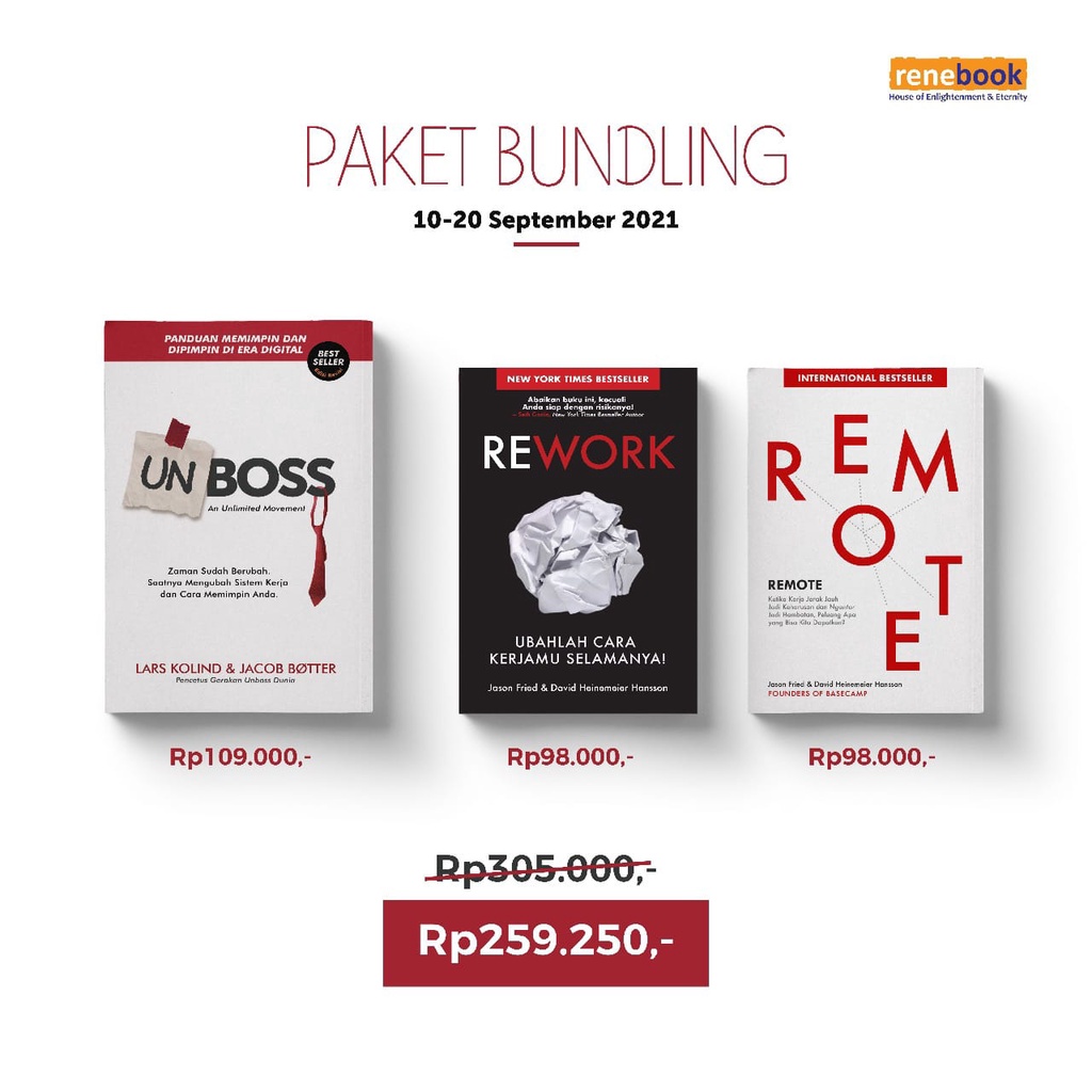 Buku Paket Bundling Unboss + Bonus - Lars Kollind