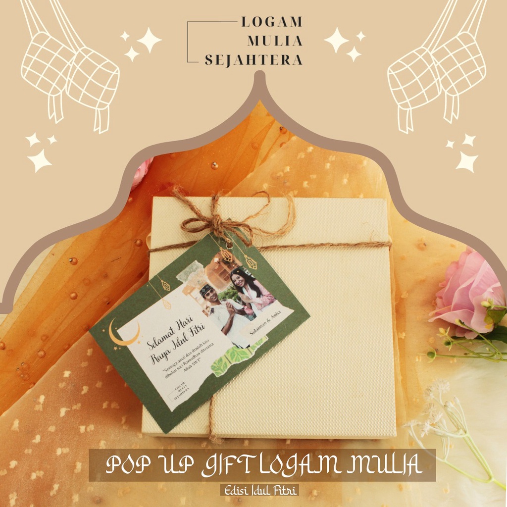 POP UP GIFT MICRO GOLD ANTAM IDUL FITRI SERIES HADIAH LEBARAN/HAMPERS LEBARAN/PARSEL LEBARAN